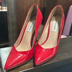 Patton leather red heels